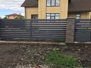 Забор жалюзи 72 метра фото в Удельной